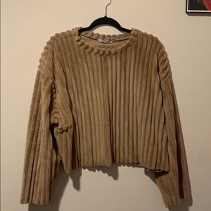 Faux Fur Zara Cropped Sweater